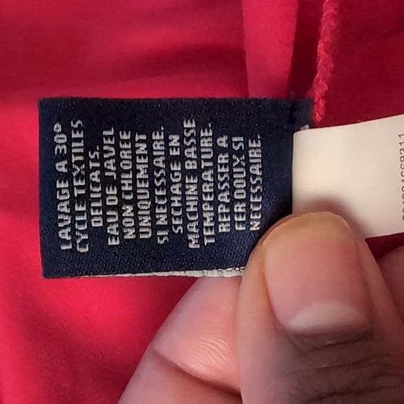 Chaps| Red Mermaid Midi Skirt Polyester Blend - Picture 11 of 13